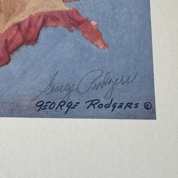 George Rodgers Fur Rendezvous Signed Poster Print 18.5x24 1983 Alaska Iditarod - Picture 6 of 7